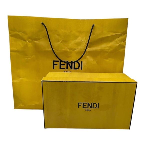 Blue Fendi FF logo Slides - Picture 10 of 12